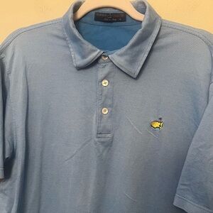 Clubhouse Collection The Masters Polo Short Sleeves Blue Men’s Size XL